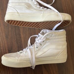 Vans White High-Top Sneakers